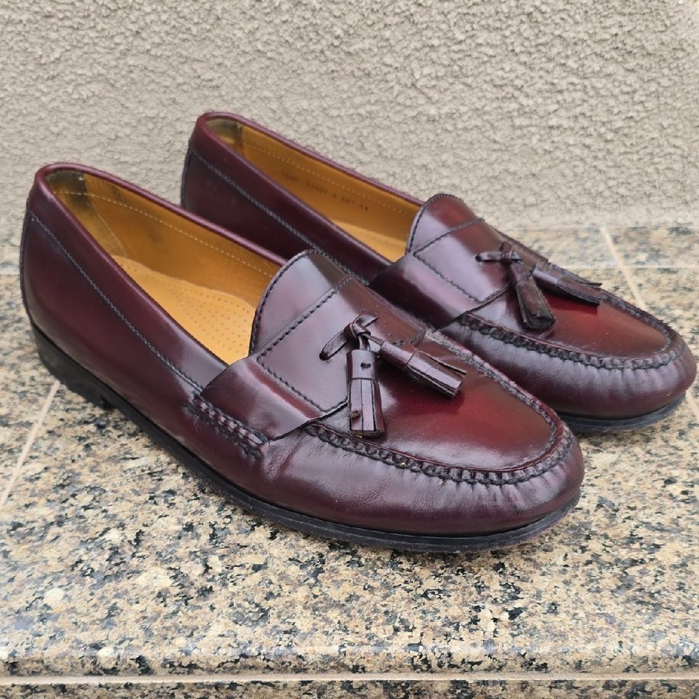Cole Haan Burgundy Tassel Loafers